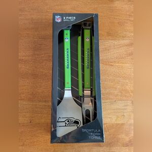 NFL Seahawks Green 3-Piece BBQ Tool Set
